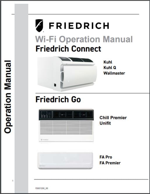 FriedrichLink Wifi Setupfor Smart Room Air Conditioners Friedrich